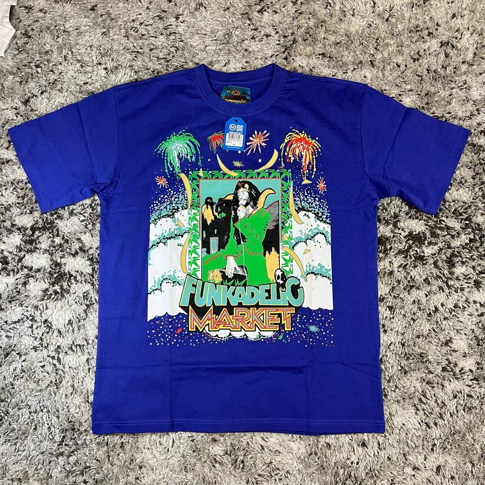 NWT MARKET X Funkadelic Give Up The Funk Graphic T-Shirt Blue Men’s XL